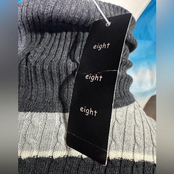 Eight Eight Eight Cable Knit striped Sweater - Picture 2 of 5